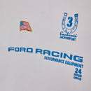 Enchante x Ford Racing white long sleeve waffle T-shirt, alternate view