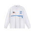 Enchante x Ford Racing white long sleeve waffle T-shirt, front