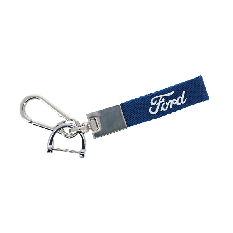 Ford Script Webbing Keychain - Official Ford Merchandise