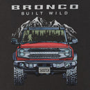 Ford Bronco Men's Built Wild Mountain Truck T-Shirt
