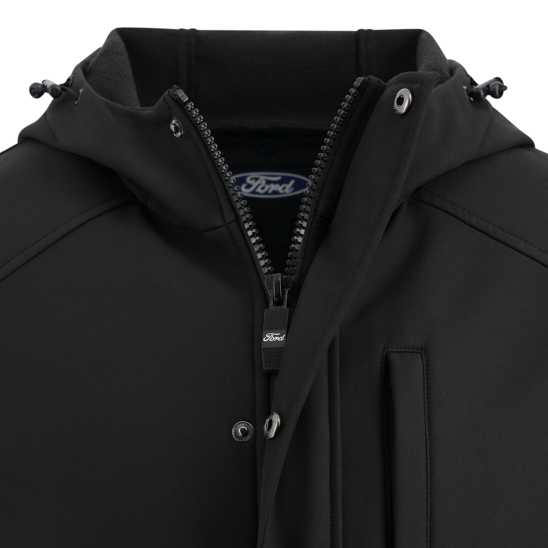 Ford Logo Men's Softshell Hooded Jacket - Official Ford Merchandise