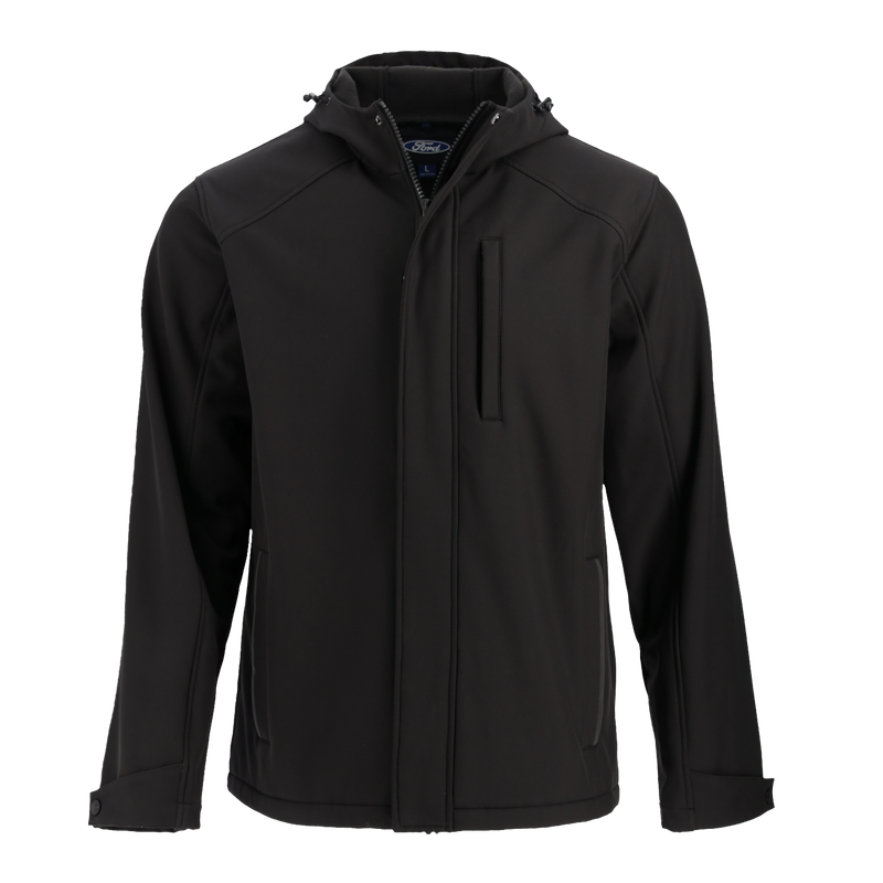 Ford Logo Men's Softshell Hooded Jacket - Official Ford Merchandise