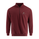 Bronco Stacked Logo Men's 1/4 Zip Pullover Sweatshirt