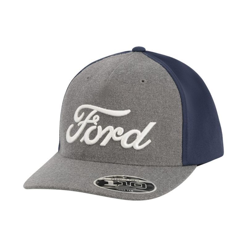 Ford Logo Scripted Embroidery Snapback Hat - Official Ford Merchandise