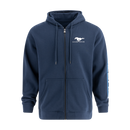 Mustang Logo Men's Full-Zip Hooded Fleece