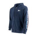 Mustang Logo Men's Full-Zip Hooded Fleece