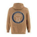 Ford Logo V8 Circle Pullover Hooded Sweatshirt in Otter — back