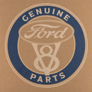 Ford Logo V8 Circle Pullover Hooded Sweatshirt in Otter — detail 2