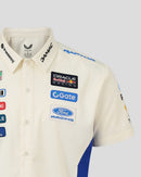 Oracle Red Bull Racing x Ford Racing cream and blue work shirt, view 9