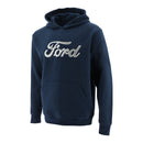 Ford Men's Script Embroidered Hooded Pullover Fleece